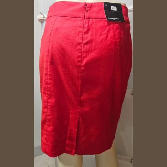 Banana Republic Skirt, Pencil, Red, 0 NWT✔️ - Picture 3 of 9